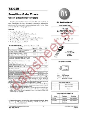 T2322B datasheet  